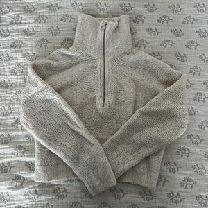 Wilfred Cream Textured Knit Sweater